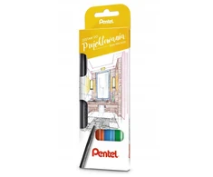 Dizaino rašiklių rinkinys S520-ST4ABCDPL 4 spalvų - PENTEL