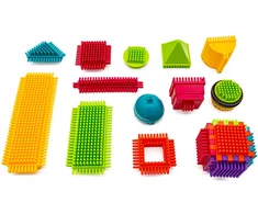 DK 150 el plastikinių ežio konstrukcinių kaladėlių rinkinys