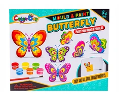 DK GIPSINIAI MAGNETAI, SKIRTA ŠALDYKLIO DIY BUTTERFLY BUTTERFLY MAGNETŲ GAMYBOS RINKINYS