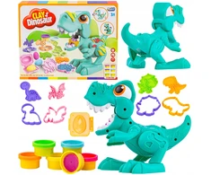 DK KŪRYBINGAS PLASTIKOS PASTOS RINKINYS su DINOZAURO formelėmis vaikams