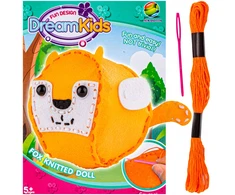 DK Kūrybinis RINKINYS vaikams Siuvinėjimo RINKINYS MASCOT FOX PLUSH siūti