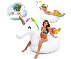 DK Maga DIDELIS PRIPUSTAMAS ČIUŽINIS PLAUKIMUI Baltas UNICORN XXL