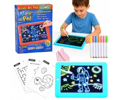 DK MAGIC Planšetė SCRIPTURE Šviesos efektai NEONINIAI RAŠIKLIAI Magic Pad LED Mėlyna