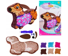 DK MASCOT kūrybinis siuvimo rinkinys siuvinėjimas DOG DACHSHUNDIY pagalvė