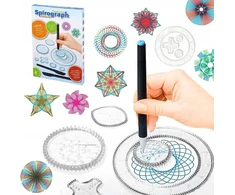 DK Spirografo mokomasis rinkinys piešimui su žymekliais - linksmas ir mokomasis rinkinys