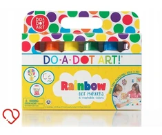 Do-A-Dot Art margaspalviai taškiniai žymekliai, 6 vnt. Vaivorykštės spalvos