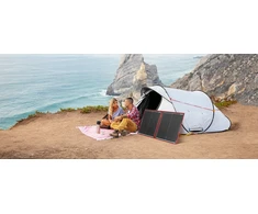 DOKIO fotovoltinis skydelis 110 W sulankstomas nešiojamas 18 V kemperiui, įkraunamas 12 V baterijos
