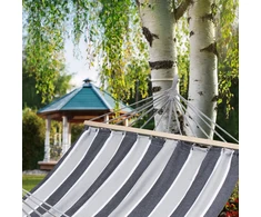 DOMAREX DIDELIS DVIMENYS SODO HAMAKAS STRONG XXL 290x150 CM GALVAS 120 CM + VIRVĖS