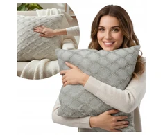 Domarex POSZEWKA NA PODUSZKĘ 40x40 CM NA MIĘKKA DEKORACYJNA PUSZYSTA FUTRO