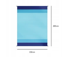 Domarex Vandeniui atspari TURISTINĖ PAPLŪDŽIO KILMĖ 150x200 CM SULANKSTAMAS LENGVAS + DĖKLAS