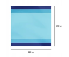 Domarex Vandeniui atspari TURISTINĖ PAPLŪDŽIO KILMĖ 200x200 CM SULANKSTAMAS LENGVAS + DĖKLAS