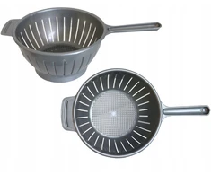Domex Daržovių koštuvas su rankena, pilkas 22 cm