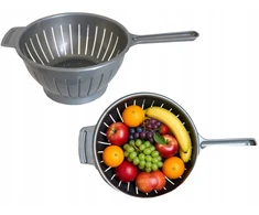 Domex Daržovių koštuvas su rankena, pilkas 22 cm