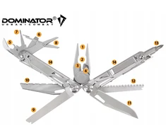 Dominator Uc Daugiafunkcinis įrankis Multitool Hero Ant Dominator Urban, pilkas