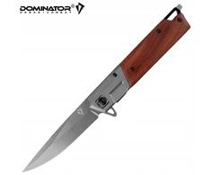 Dominator Uc Dominator Urban Combat Sulankstomas medžioklės peilis, ašmenys 8 cm, pilkas/medinis