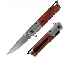 Dominator Uc Dominator Urban Combat Sulankstomas medžioklės peilis, ašmenys 8 cm, pilkas/medinis