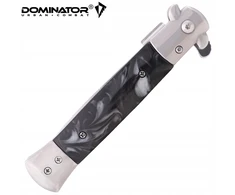 Dominator Urban Combat Sicilietiško tipo sulankstomas peilis su klipsu, ašmenys 9,7 cm, sidabrinis/juodas