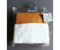Domiva Puszysty Kocyk 75 x 100 cm Karmelowy su Mocowaniem do Wózka - su metką