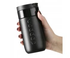 Dopper Travel Mug 300ml Blazing Juodas šiltas šaltas gazuotas