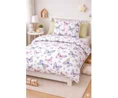 Doratex VAIKŲ PATALYS 120x160 MERGAITEI, COTTON POLAND PREMIUM BUTTERFLY