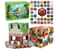 Doris MAGNETINIŲ BLOKŲ KUBAS BIG SET 150 EL MODULE WORLD MIX