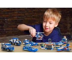 Doris Statybiniai blokai POLICE BIG SET Police Station Robot Cars 824