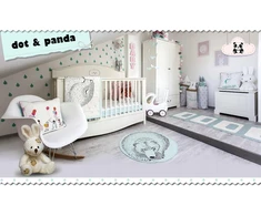 Dot And Panda APSAUGOS turėklai lovelei DREAMING BEAR 60 cm MINKY + NEMOKAMAI