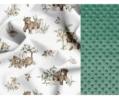 Dot And Panda Ochraniacz do łóżeczka 30x180 ZAGAJNIK Medvilnė Premium MINKY Velvet