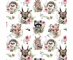 Dot And Panda OCHRANIACZ DO ŁÓŻECZKA ZWIERZAKI W WIANKACH 180 MINKY Velvet MODUŁOWY