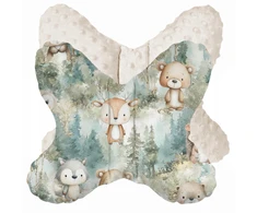 Dot And Panda PODUSZKA ANTYWSTRZĄSOWA MOTYLEK 25x35 MINKY VELVET MIĘTOWY LAS PREMIUM