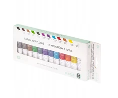 DpCraft Akriliniai dažai 12 spalvų. x 12 ml.