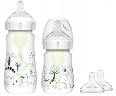 DR BROWN'S ANTI-COLIC OPTIONS + 2x PLATUS BUTELIS 150ml 270ml + 2x2 čiulptukai