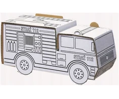 DreamLine DAŽYMO KARTONO AUTOMOBILIŲ FIRE BRITAIN