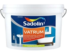 Drėgmei atsparūs sienų ir lubų dažai SADOLIN VATRUM, pusiau matiniai, baltos sp., BW bazė, 5 l
