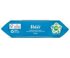 Drėgnas tualetinis popierius Pure Velvet 48vnt.