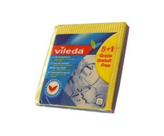 Drėgnos šluostės VILEDA, 5 + 1 vnt.