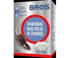 BROS Dribsniai nuo pelių ir žiurkių 50g