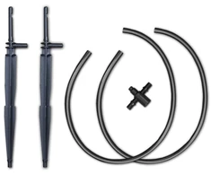 DRIPPER Emitter Tiesus lašintuvas su antgaliu ir 50 cm vamzdeliu 25 vnt.
