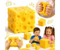 Drobiazgarnia Gniotek Cheese XXL Antistresinis Squishy Sensory Cheese Squishy Mochi hitas