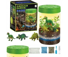 Drobiazgarnia PROJEKTORIUS Dino sodo terariumas su dinozaurų LED lempų augalais