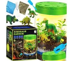 Drobiazgarnia PROJEKTORIUS Dino sodo terariumas su dinozaurų LED lempų augalais