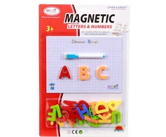 Dromader TABLICA + LITERKI MAGNETYCZNE NA MAGNES MAGNESY LITERY DRUKOWANE