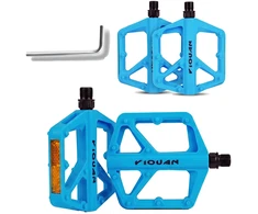 DSJ Mėlynas Platform Bicycle Pedals Composite Ultra Light - 275g MTB