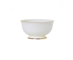 Dubuo E Clat Gold Quality Ceramics 15cm baltas