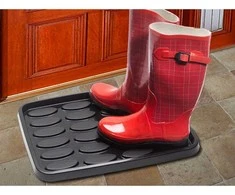 Durų kilimėlis SHOE PARK 007, 48 x 37 cm, juodos sp., 100 % poliamido