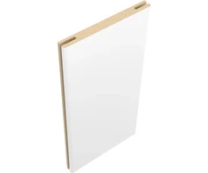 Durų staktos praplatinimas baltos spalvos dažytoms durims, 10 x 210 cm, storis 10 mm