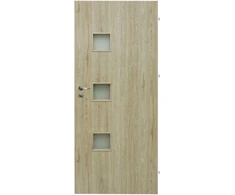 Durų varčia DOMIDOR GRECCO, sanremo ąžuolo sp., su stiklu, 844 x 2033 mm, dešinė