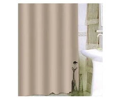 Dušo užuolaida SPIRELLA PRIMO, 100 % poliesteris, pilkos sp., 180 x 200 cm