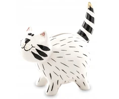 Duwen Atidaroma taupyklė, CAT KITTY figūrėlė, balta, DEKORATYVUS, ORIGINALUS