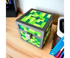 Duża skarbonka vaikams Pixele 3D Skarbonka su imieniem na prezent Kajawis